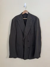 Drake’s London x Aime Leon Dore Herringbone Double Breasted Jacket Olive 54