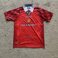 Manchester United 1992-94 Home Jersey Red Umbro Sharp Soccer Shirt Men’s Size M