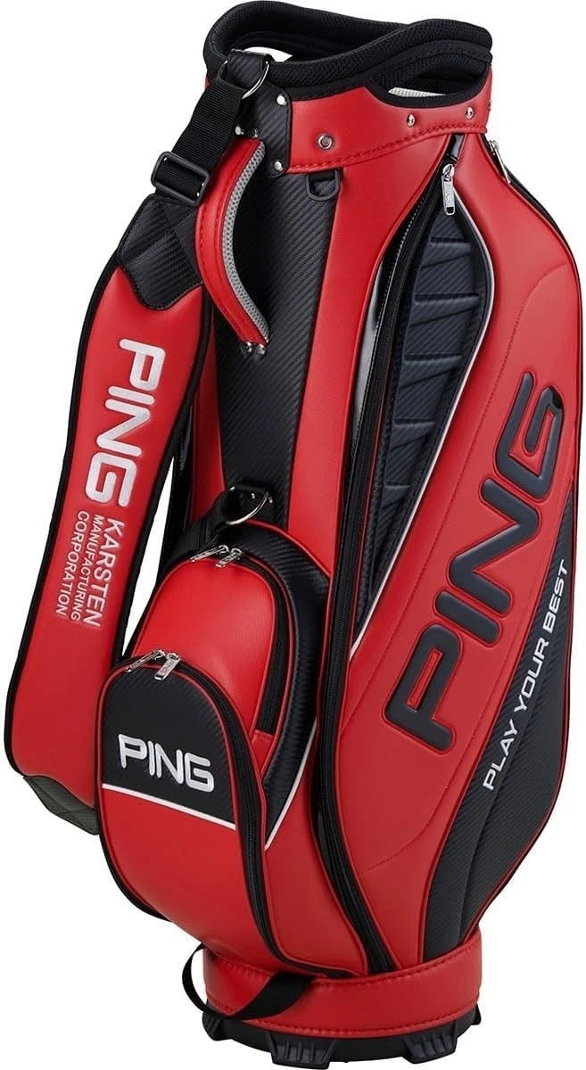 激レア)PING HOOFER CART ゴルフバッグ ネイビー/レッド Hoofer Golf