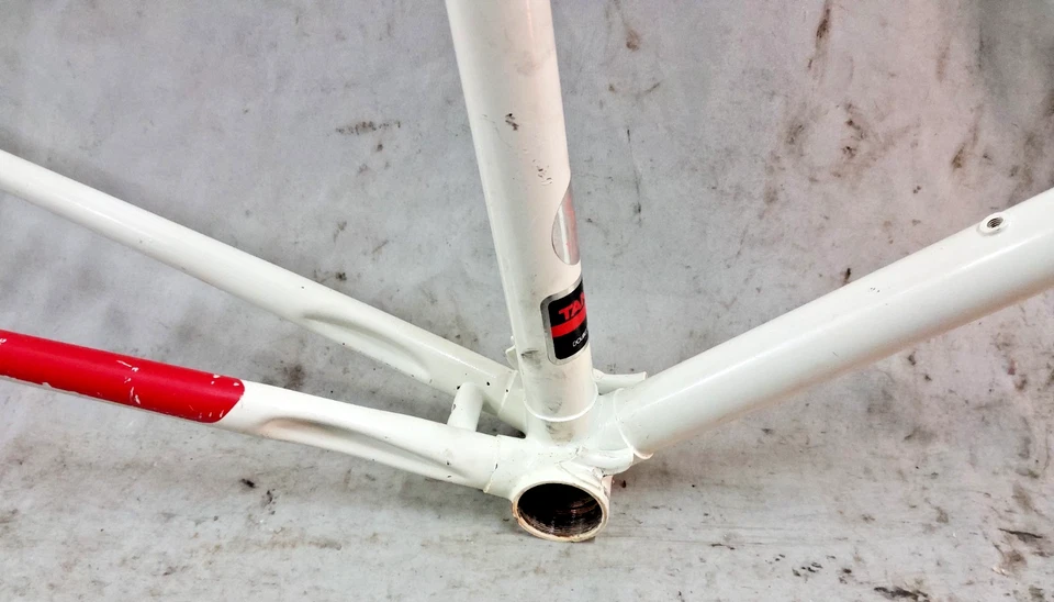 Juego de cuadro de bicicleta de carretera Panasonic DX-2000 1982 pequeño 50 cm acero con orejetas Tange retro ~ Foto 3 de 4