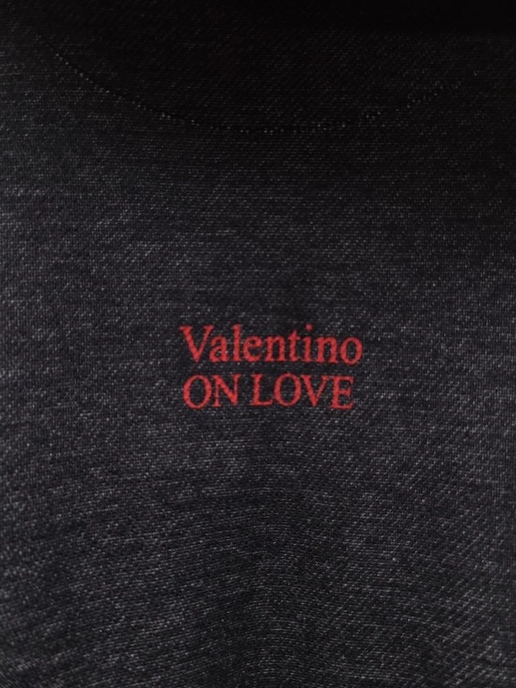 Felpa con cappuccio Valentino nera Onlove full moon lettering 68490618