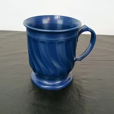 Vintage Turnbury By Dinex 3000 Swirl Mug Cup Navy Blue