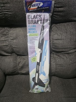 NEW SEALED Estes Black Brant II Flying Model Rocket Kit - #1958 - Vintage 1996