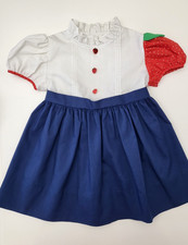 Nana's Pet for JC Penney Strawberry Dress, Girl 4, Vintage Made in USA