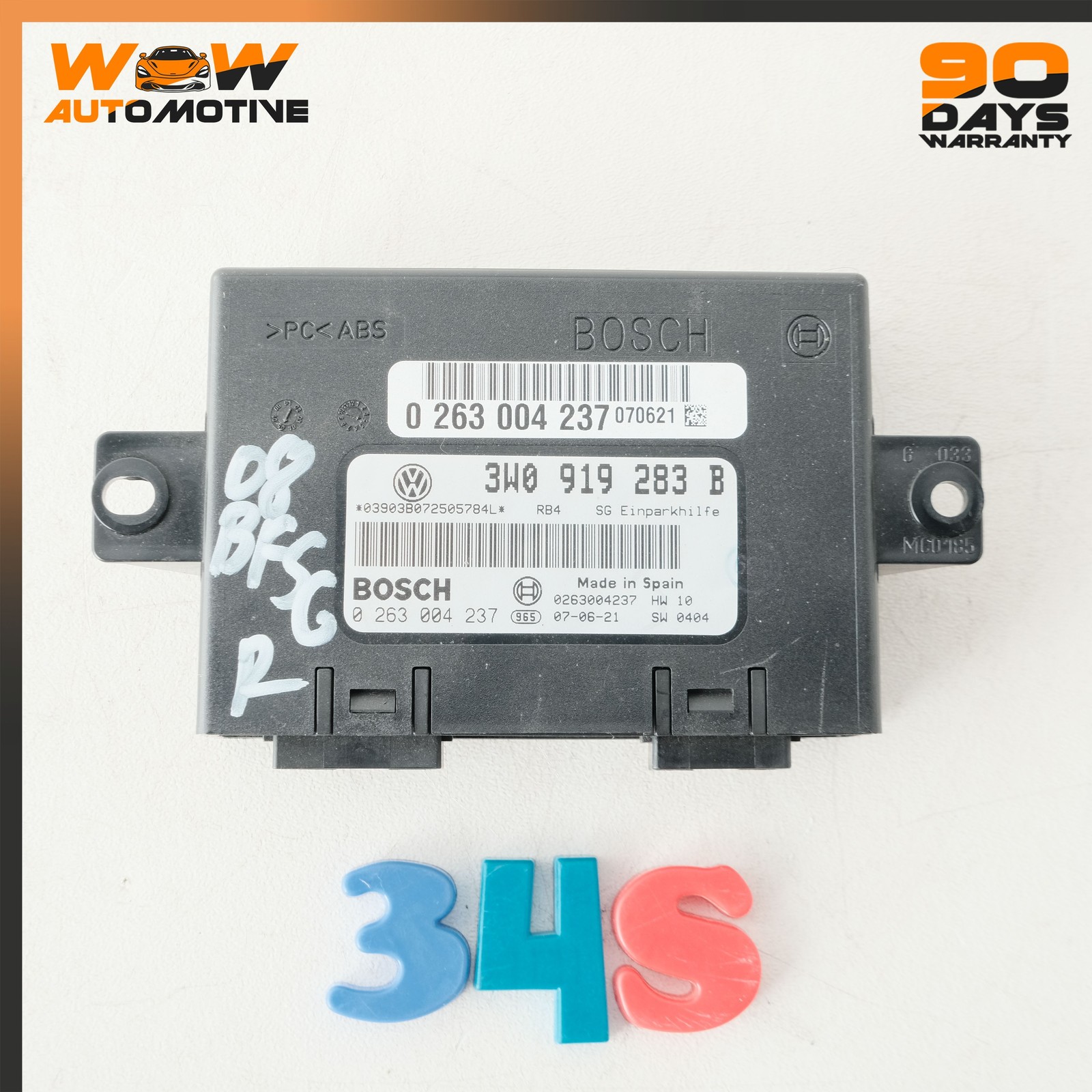 04-13 BENTLEY CONTINENTAL FLYING SPUR PARK PARKING ASSIST CONTROL MODULE OEM