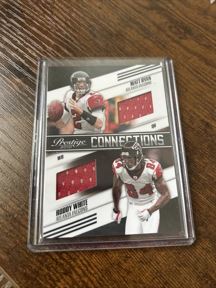 2010 Prestige Connections Matt Ryan, Roddy White Materials 108/250 *Falcons* - Image 2 of 4