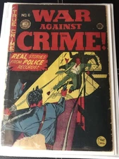War Against Crime! #6 EC Comics 1949 Johnny Craig cover Golden age RARE PreCode