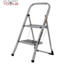 2 Step Ladder Folding Compact Platform Ladder With Non Slip Steps TOUGH MASTER