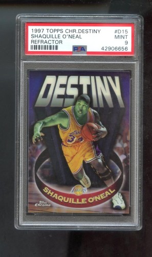 Shaquille O'Neal [Refractor] #D15 1997 Topps Chrome Destiny card