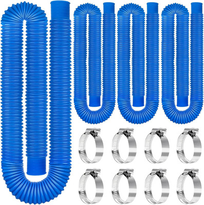 Replacement Pool Hoses for above Ground Pools 1 1/4, 59'' Long Filter Pump Hose,