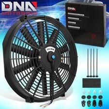 14 Pullpush Slim 12-volt Electric Radiator Black Fan Coolingmounting Kit Fans 14 Pullpush Slim 12-volt Electric Radiator Black Fan Coolingmounting Kit Fans