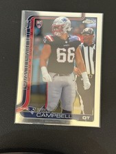 2025 Topps Chrome Football Will Campbell #379 RC Rookie Patriots