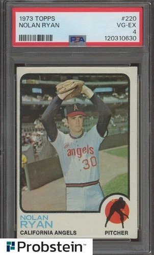 1973 Topps #220 Nolan Ryan California Angels HOF PSA 4 VG-EX