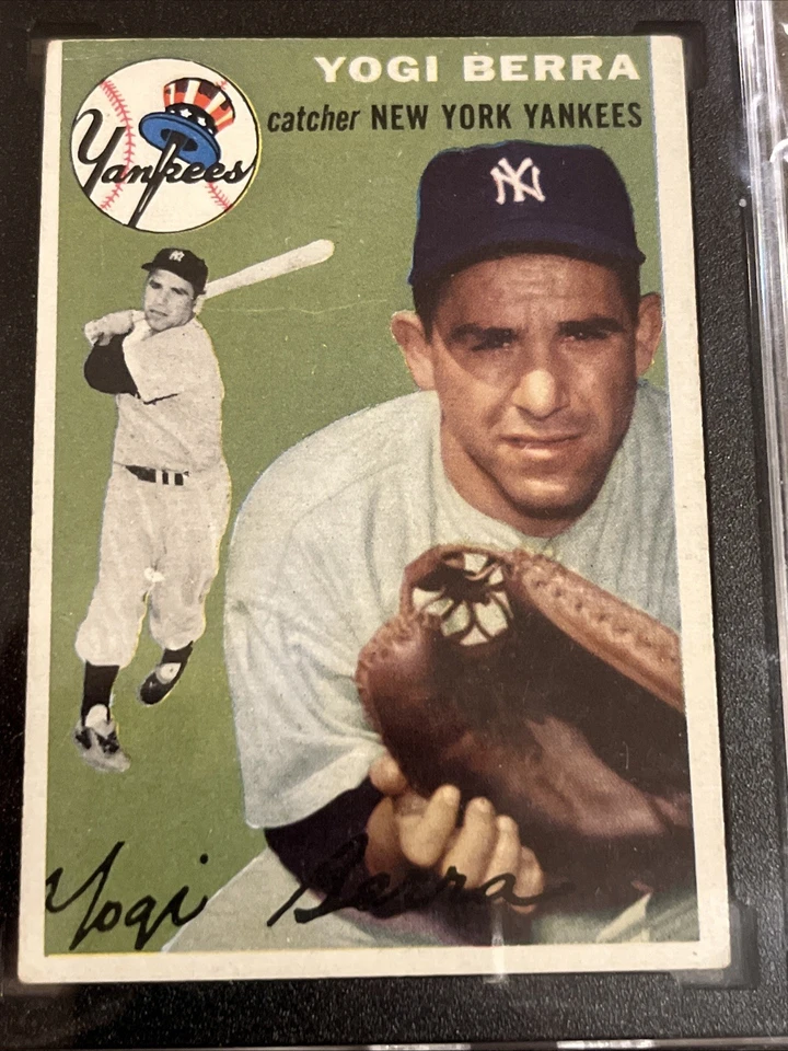 ⚾️⬛️Yogi Berra⬛️⚾️1954 Topps #50 Salón de la fama SGC 3,5 Yankees de Nueva York en muy buena condición Foto 4 de 4