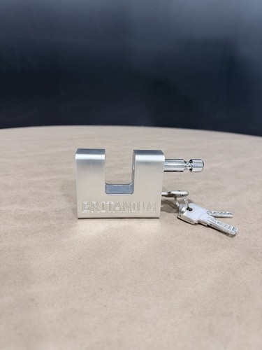 Britanium BRP74 Armored Padlock 0.67" Shackle Clearance 