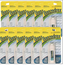 Benzedrex Nasal Decongestant Inhaler with Medicated Vapors Quick Relief 12 Pack