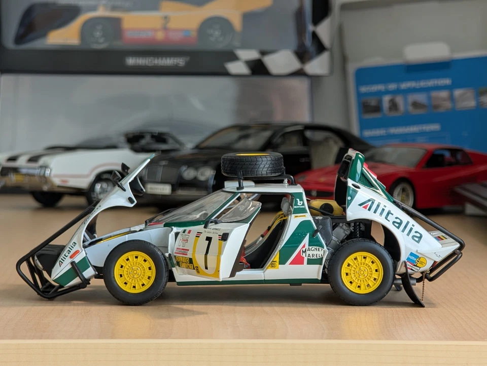 Lancia Stratos HF Rally Safari 1977 #7 1/18 KYOSHO - Image 4 of 4