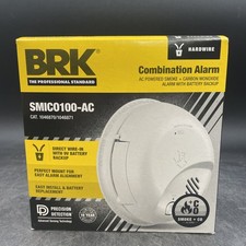 First Alert BRK SMICO100-AC Interconnect Hardwire Smoke  Carbon Monoxide Alarm