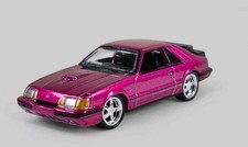 1985 Ford Mustang Svo Diorama Collectible Diecast Model Car 164 Pink Loose