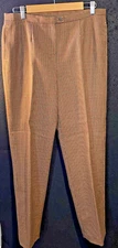 Harve Benard Women's Brown Wool Fully Lined Size 12 Pants
