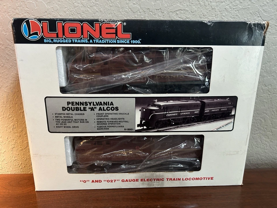 LIONEL PRR 6-18901 AA Alcos + 6 Passenger Cars - O Gauge - 1987 - NICE - C8 - Image 2 of 4