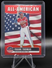 2026 Panini USA Stars & Stripes Frank Thomas ALL-AMERICAN Red Prizm 059/199