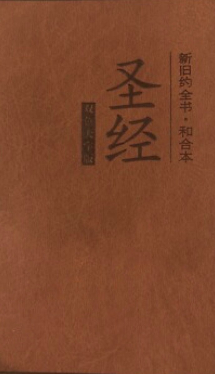 圣经和合本双色大字版仿皮封面25开本(145mm×215mm)中文圣经全新塑封从