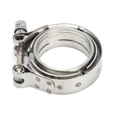 Doanas-2.25in V Band Stainless Steel Clamp With 2 Flange For Turbo Exhaust