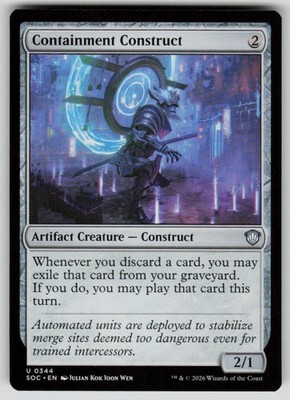 Containment Construct Uncommon Commander: Secrets of Strixhaven 344 MTG NM 2026