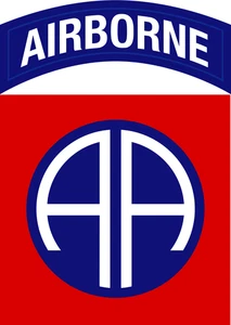 US Airforce Army 82nd Airbourne Division Insignia Self Adhesive Vinyl Sticker