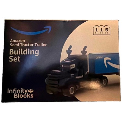 Amazon Infinity Blocks Semi Tractor Trailer Set 115pcs Plastic Truck