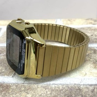 Supreme TIMEX Digital Watch INDIGLO Gold TW2U03300 Metal Case