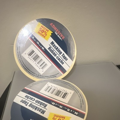 Adhesive Tool Bench Masking Tape Beige 0.94 in x 75 yd Painter's Tape