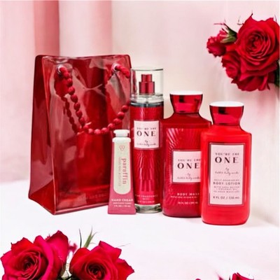 Bath & Body Works 'You're the One' 5pc Body Wash, Mist, Lotion & Hand Cream Set.
