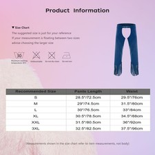 Womens Vintage Cowgirl Chaps Adjustable Buckles Fringe Tassels Suede Pants