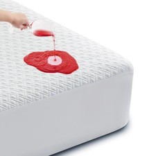 Queen Size 100 Waterproof Mattress Protector, Cooling Mattress Cover Fitted ...