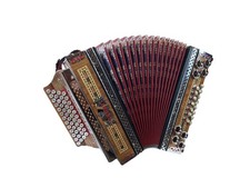 Steirische Harmonika Ekart A D G C mit Koffer & Riemen Diatonische Ziach