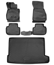 Gummi Kofferraumwanne Fußmatten Set für 1er BMW F40 Laderaumwanne Matten