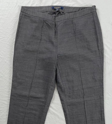 Brooks Brothers Natalie Fit Side Zip Stretch Wool Pinched Seam Pants Size 4 - Picture 7 of 12