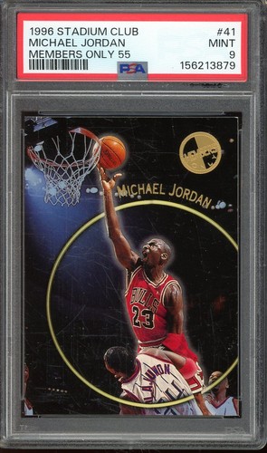 Michael Jordan 1996/97 Topps Stadium Club Members Only 55 #41 PSA 9