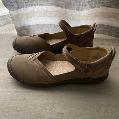 JBU by Jambu Raven Mary Jane Shoes Women 9.5M Brown Memory Foam Comfort Casual