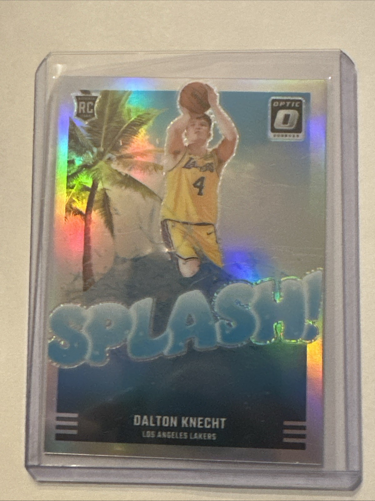 2024 Donruss Optic NBA #12 Dalton Knecht Splash Silver Prizm Holo Rookie RC Card