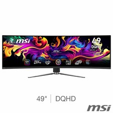 MSI MPG 491CQP 49" Curved Gaming Monitor QD-OLED 5120x1440 Super Wide 32.9 144Hz