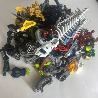 LEGO Bionicle Lot X 2 Pounds W/ 53570 PIRAKA SPINE Pearl Gold