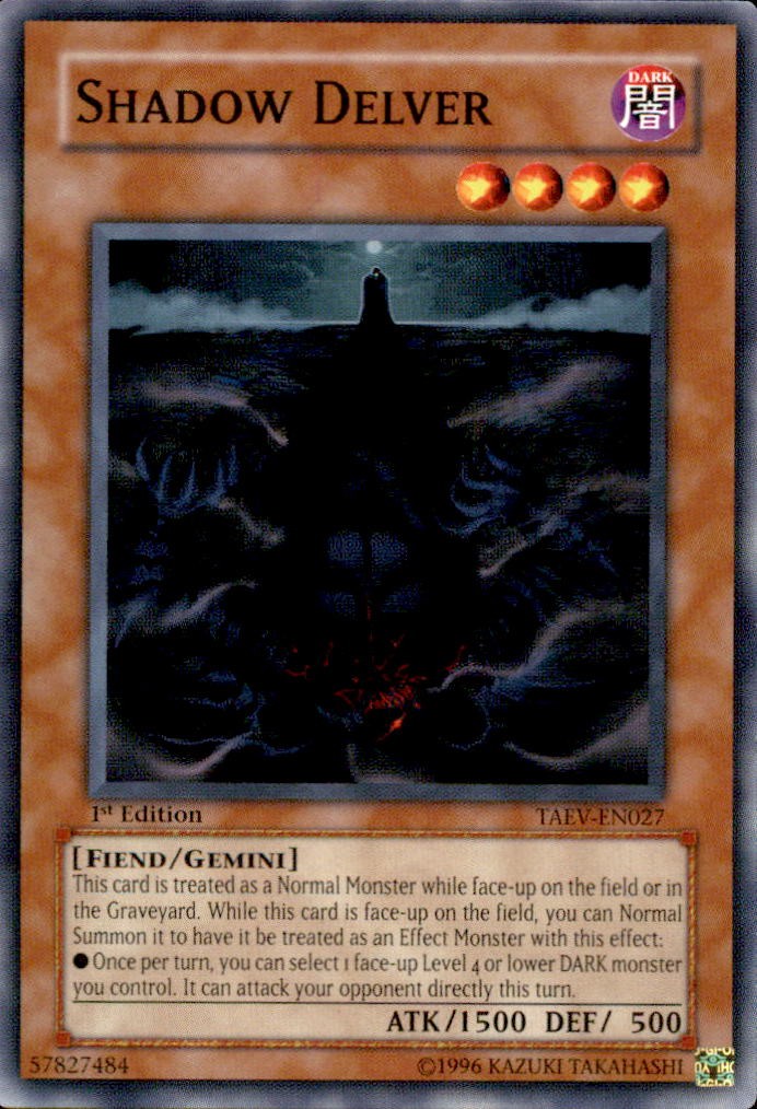 Yu-Gi-Oh Tactical Evolution Shadow Delver TAEV-EN027 1ST EDITION COMMON LP