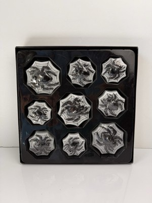 VTG Set Halloween 3D Floating Spider Web Wax Candles Spooky Scary - New Open Box