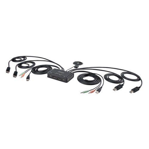 StarTech.com C2-DD46-UA2-CBL-KVM Tastatur/Video/Maus (KVM)-Switch Schwarz - Bild 2 von 5