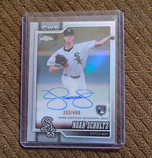 Topps Chrome Rookie Auto #303/499 Noah Schultz Chicago White Sox RC
