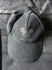Berretto da baseball Disneyland Paris "Mickey" nuovo senza etichette, grigio scuro/argento glitter.