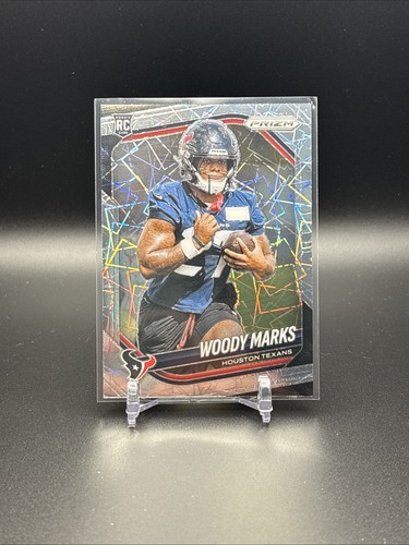 2025 Panini Prizm NFL Woody Marks #395 Silver Lazer Prizm Rookie Card RC